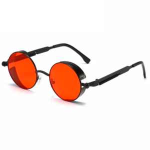 Gafas de Sol Steampunk de Metal Efecto Naranja Vintage para Hombre y Mujer